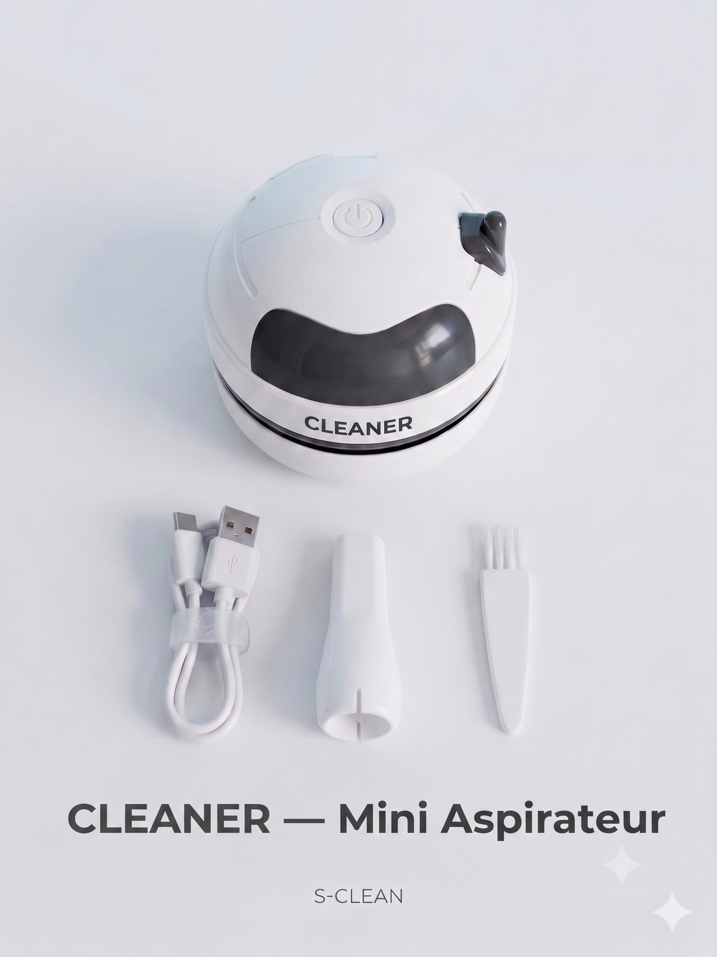 CleanPad - Le Mini Aspirateur de Bureau
